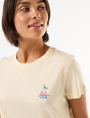 Pijama largo estampado - 2 piezas