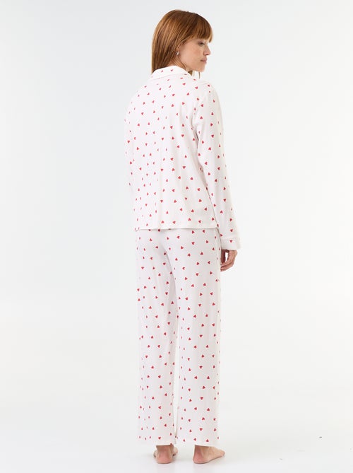 Pijama largo estampado - 2 piezas - Kiabi Pijama largo estampado - 2 piezas - Kiabi