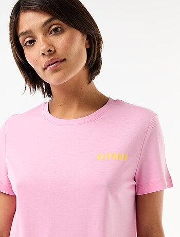 Pijama largo estampado - 2 piezas