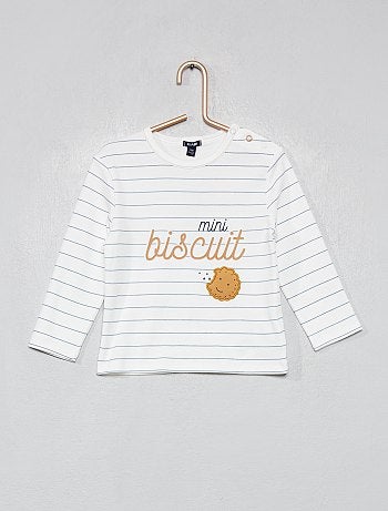 Pijama largo estampado - Kiabi