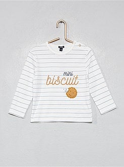 Pijama largo estampado - Kiabi