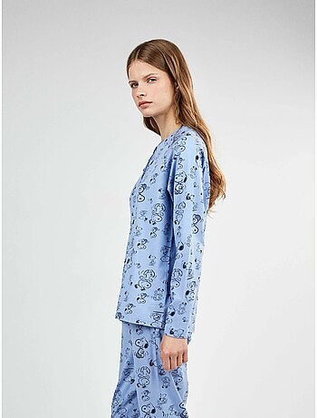 Pijama largo estampado de snoopy