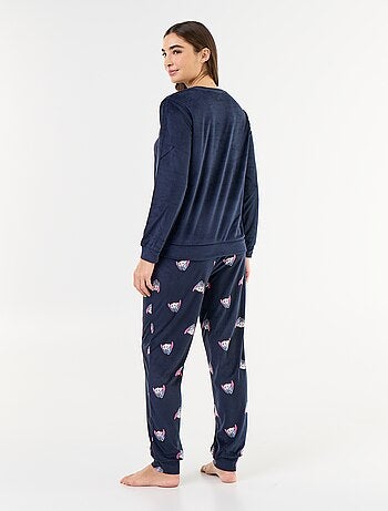 Pijama largo estampado 'Disney' - 2 piezas