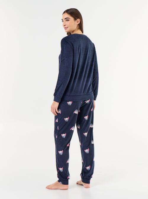 Pijama largo estampado 'Disney' - 2 piezas - Kiabi Pijama largo estampado 'Disney' - 2 piezas - Kiabi