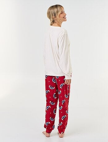 Pijama largo estampado 'Disney' - 2 piezas