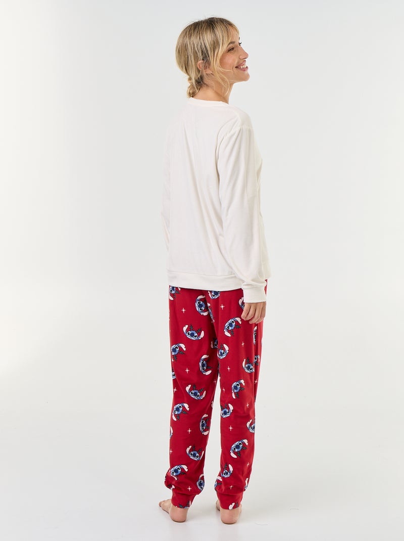Pijama largo estampado 'Disney' - 2 piezas Rojo - Kiabi