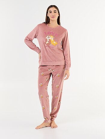 Pijama largo estampado 'Disney' - 2 piezas