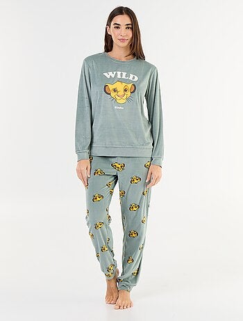 Pijama largo estampado 'Disney' - 2 piezas