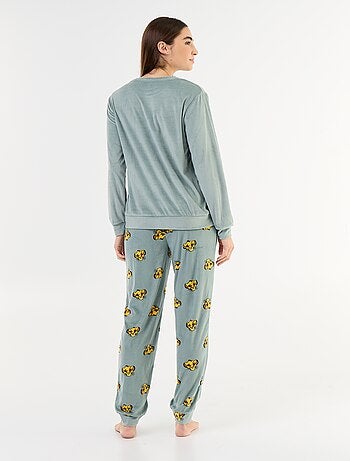 Pijama largo estampado 'Disney' - 2 piezas