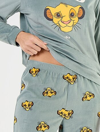 Pijama largo estampado 'Disney' - 2 piezas