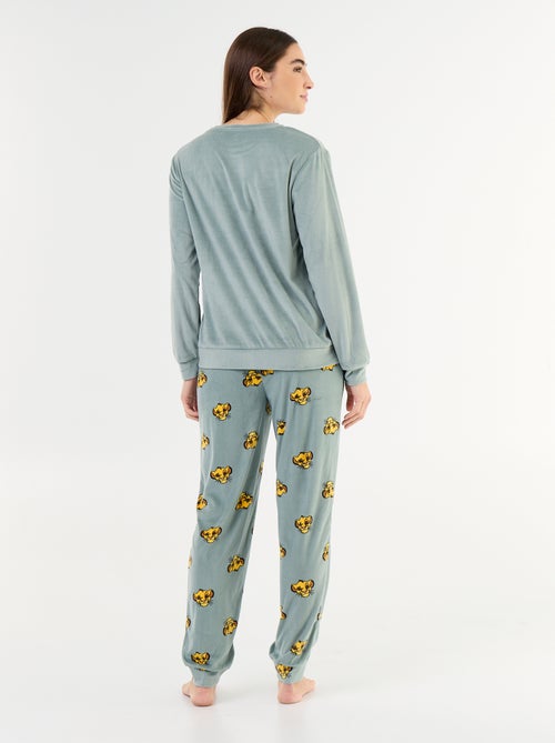 Pijama largo estampado 'Disney' - 2 piezas - Kiabi Pijama largo estampado 'Disney' - 2 piezas - Kiabi