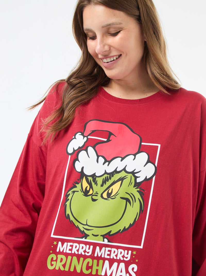 Pijama largo estampado 'Grinch' - 2 piezas Verde - Kiabi
