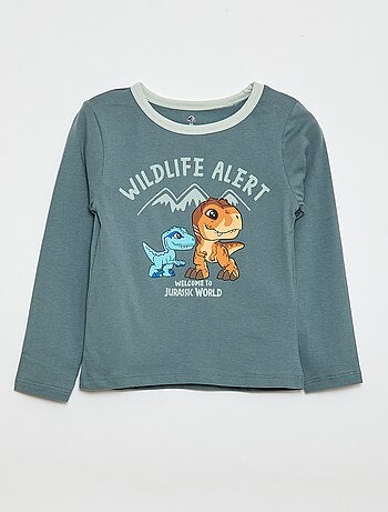 Pijama largo estampado 'Jurassic World'