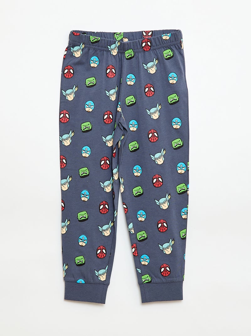 Pijama largo estampado 'Marvel' Azul - Kiabi