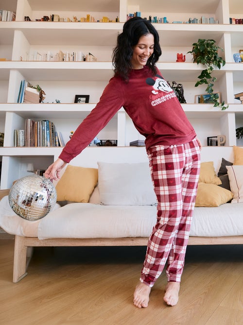 Pijama largo estampado 'Minnie' 'Disney' 'Navidad' - 2 piezas - Kiabi