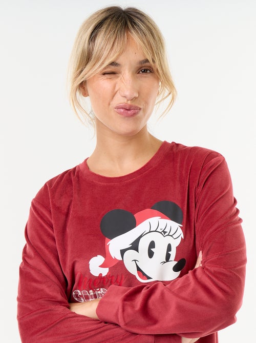 Pijama largo estampado 'Minnie' 'Disney' 'Navidad' - 2 piezas - Kiabi