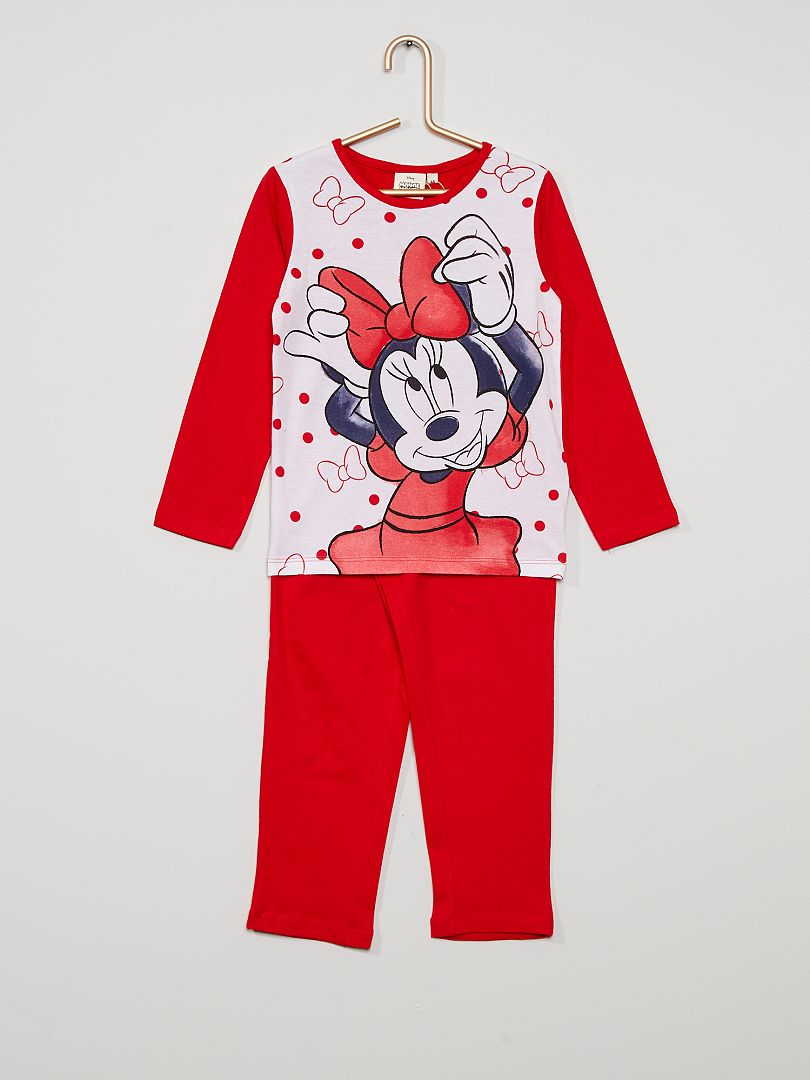 Pijama largo estampado 'Minnie Mouse' ROJO - Kiabi