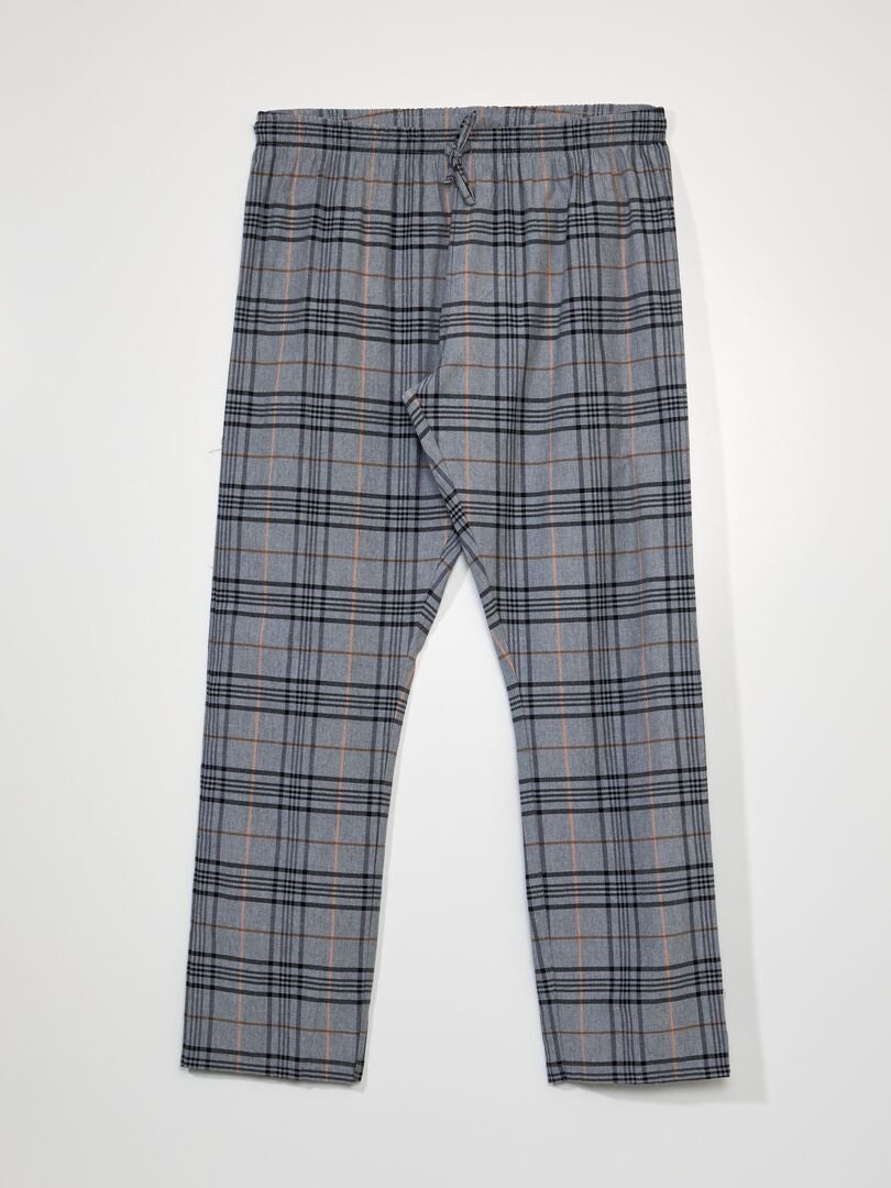 Pijama largo estampado NYC - 2 piezas gris/gris - Kiabi