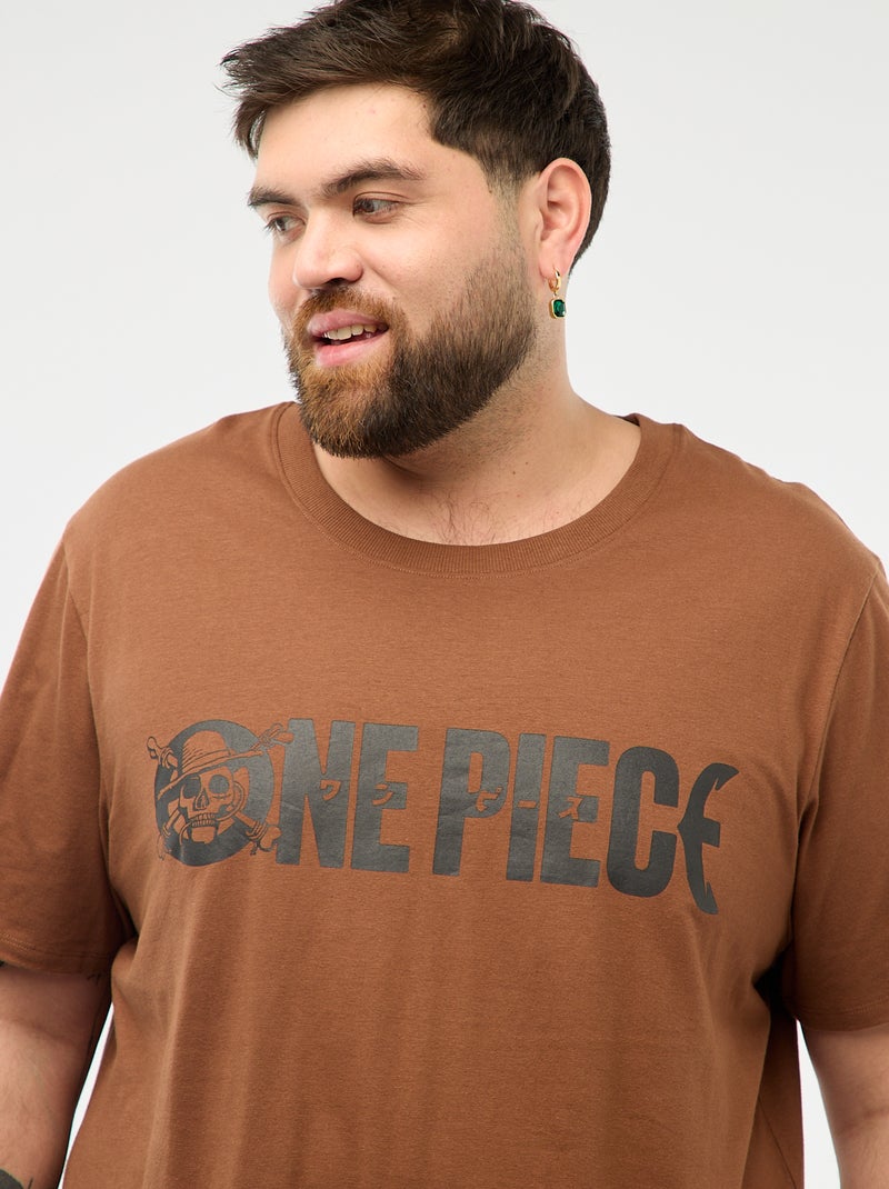 Pijama largo estampado 'One Piece' - 2 piezas Marron - Kiabi