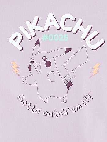 Pijama largo estampado 'Pikachu' - 2 piezas