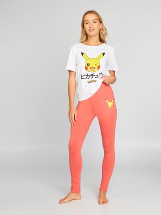 Pijama largo estampado 'Pokémon' - 2 piezas