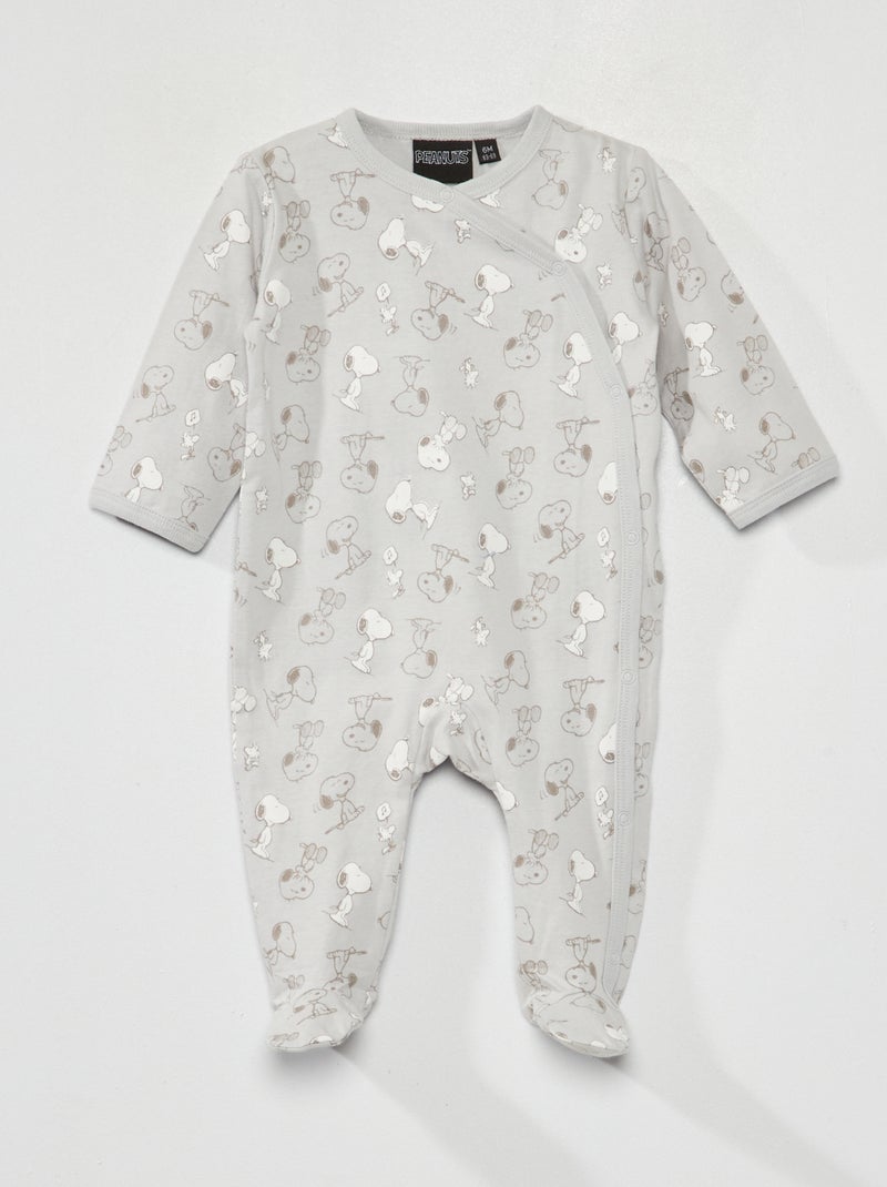 Pijama largo estampado 'Snoopy' BLANCO - Kiabi