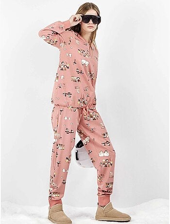 Pijama largo estampado snoopy
