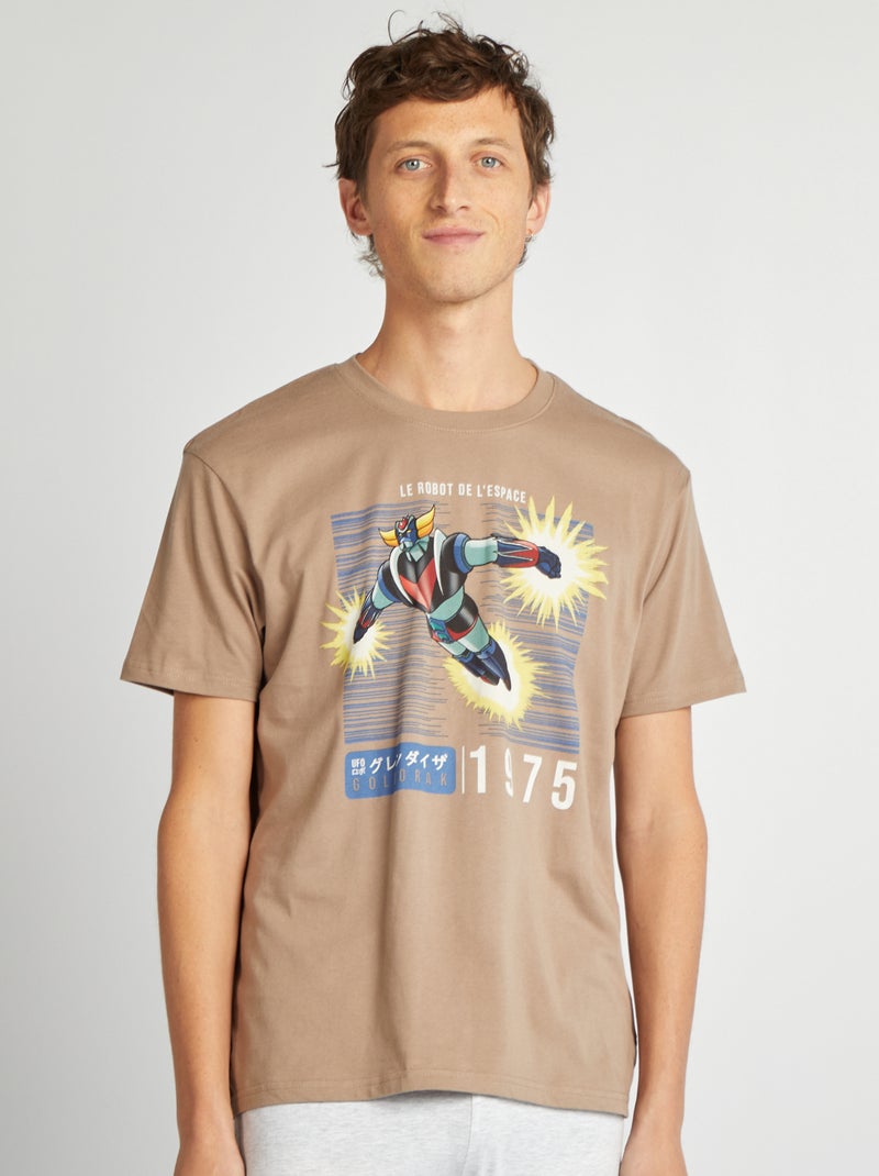 Pijama largo 'Grendizer' - 2 piezas GRIS - Kiabi