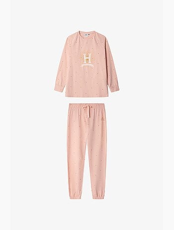 Pijama largo harry potter con microestrellas de algodón