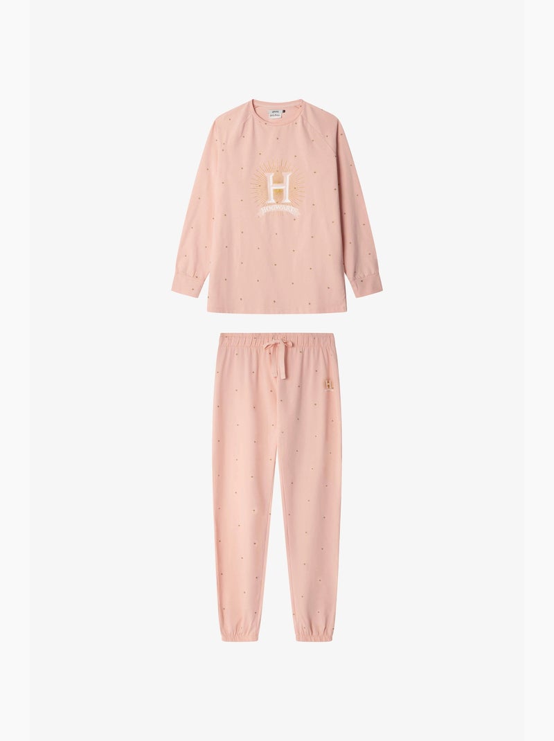 Pijama largo harry potter con microestrellas de algodón Multicolor - Kiabi