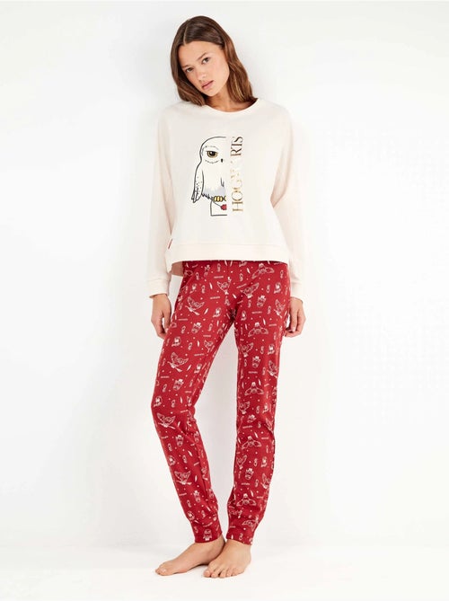 Pijama largo harry potter en tejido punto con algodón - Kiabi Pijama largo harry potter en tejido punto con algodón - Kiabi