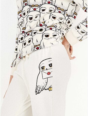 Pijama largo harry potter estampado en tejido polar elástico