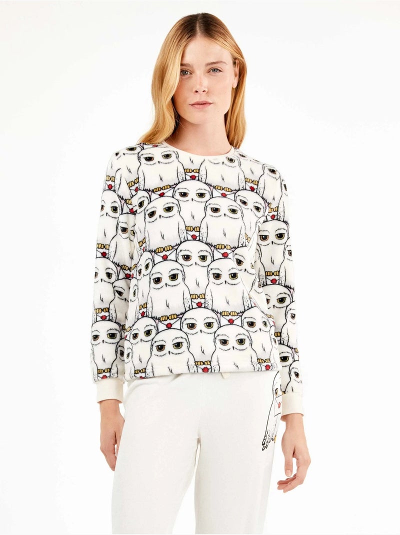 Pijama largo harry potter estampado en tejido polar elástico Multicolor - Kiabi