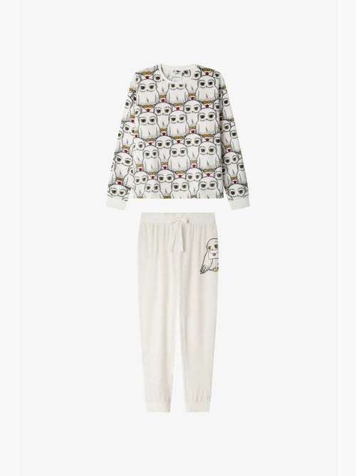 Pijama largo harry potter estampado en tejido polar elástico - Kiabi Pijama largo harry potter estampado en tejido polar elástico - Kiabi
