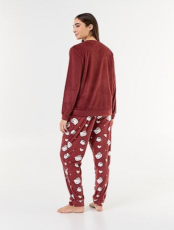 Pijama largo 'Hello Kitty' - 2 piezas