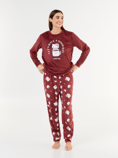Pijama largo 'Hello Kitty' - 2 piezas - Kiabi