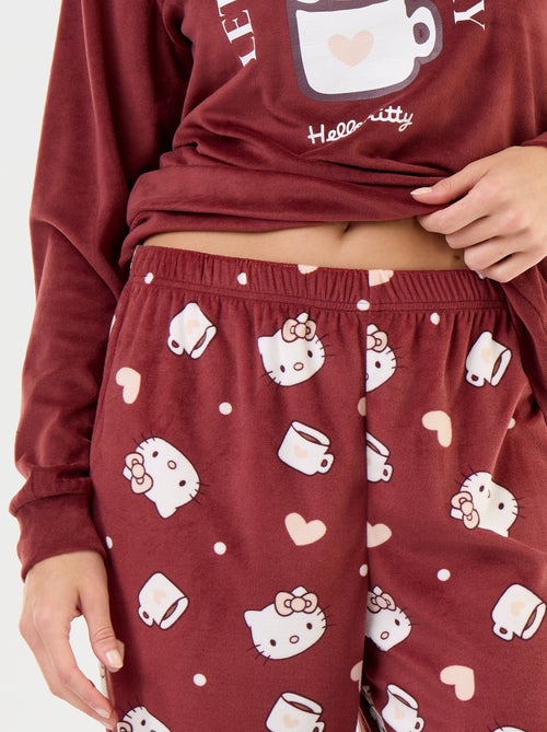 Pijama largo 'Hello Kitty' - 2 piezas - Kiabi