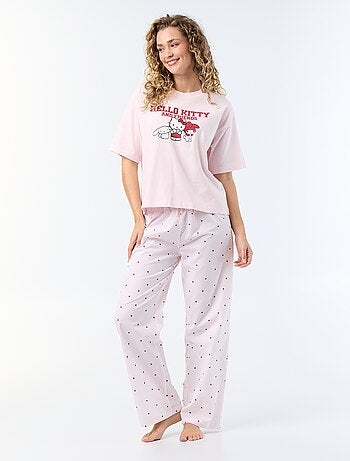 Pijama largo \'Hello Kitty\' - 2 piezas