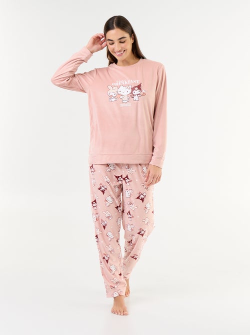 Pijama largo 'Hello Kitty' - 2 piezas - Kiabi Pijama largo 'Hello Kitty' - 2 piezas - Kiabi