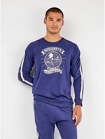 Pijama largo hombre Harry Potter en tejido punto con algodón