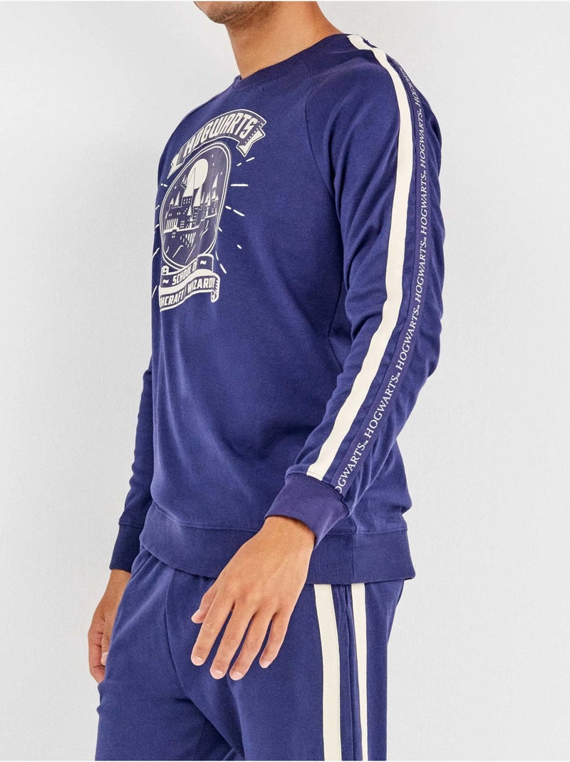 Pijama largo hombre Harry Potter en tejido punto con algodón Azul - Kiabi