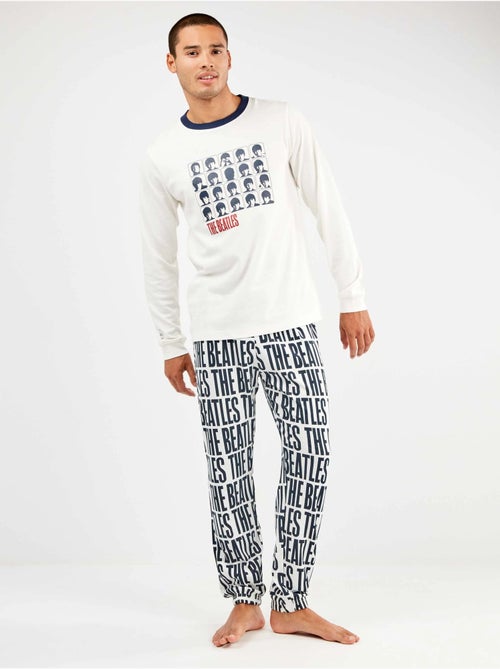 Pijama largo hombre The Beatles en punto con algodón - Kiabi