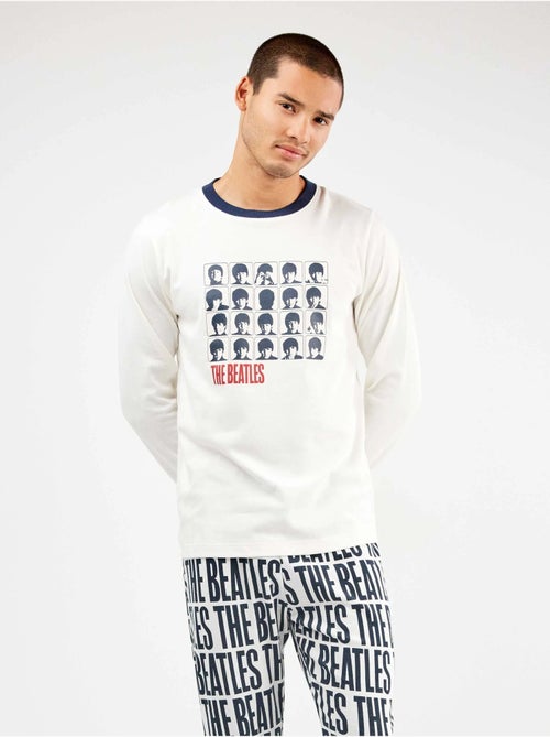 Pijama largo hombre The Beatles en punto con algodón - Kiabi