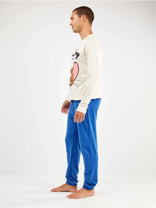 Pijama largo hombre Tom and Jerry en tejido punto con algodón - Kiabi