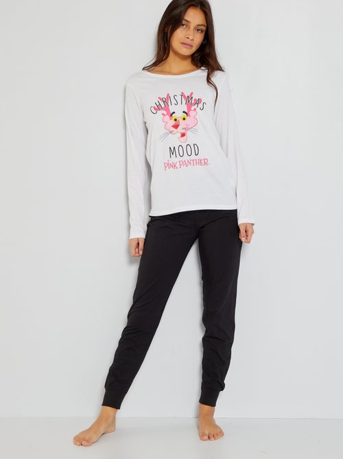 Pijama largo 'La Pantera Rosa'  - 2 piezas - Kiabi