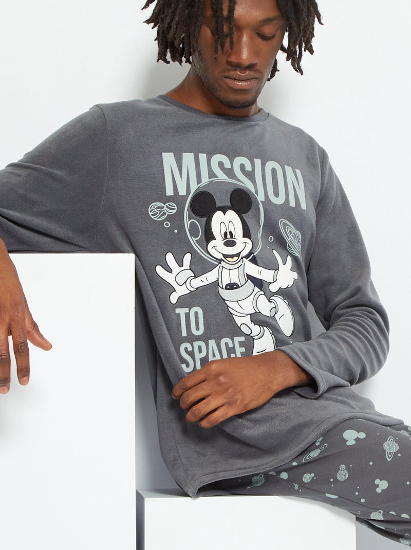 Pijama largo 'Mickey' - 2 piezas GRIS - Kiabi