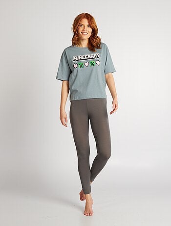 Pijama largo 'Minecraft' - 2 piezas
