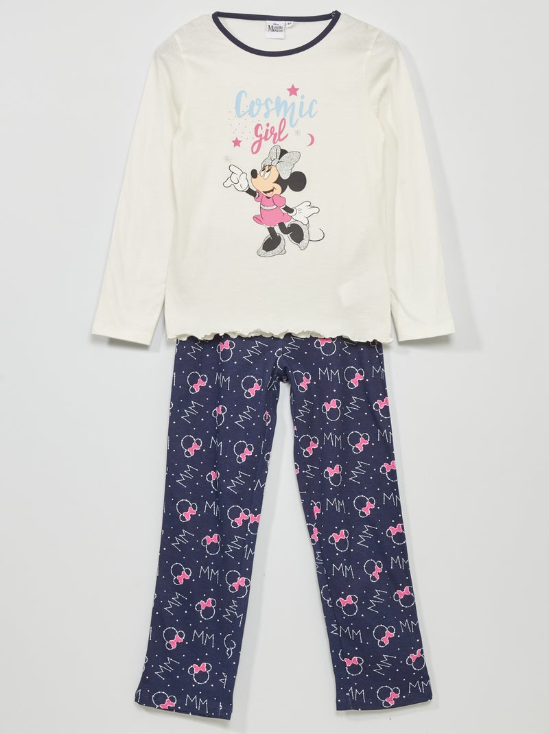 Pijama largo 'Minnie' de 'Disney' blanco/azul - Kiabi