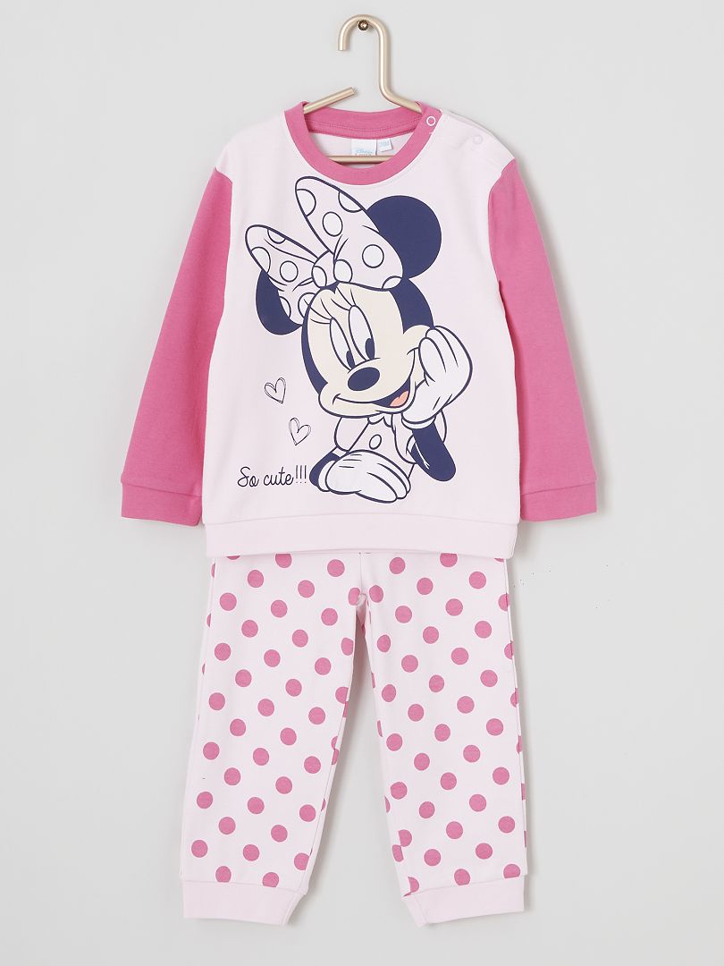 Pijama largo 'Minnie' rosa - Kiabi