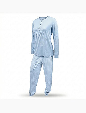 Pijama largo mujer OZABI manga larga